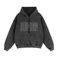 BURDEN - Zip Through Boxy Hoodie