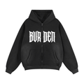 BURDEN - Zip Through Boxy Hoodie
